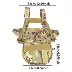 Lightweight Training Vest Chest Rig with Drop Pouch