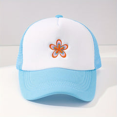 Men's Flower Embroidery Baseball Cap