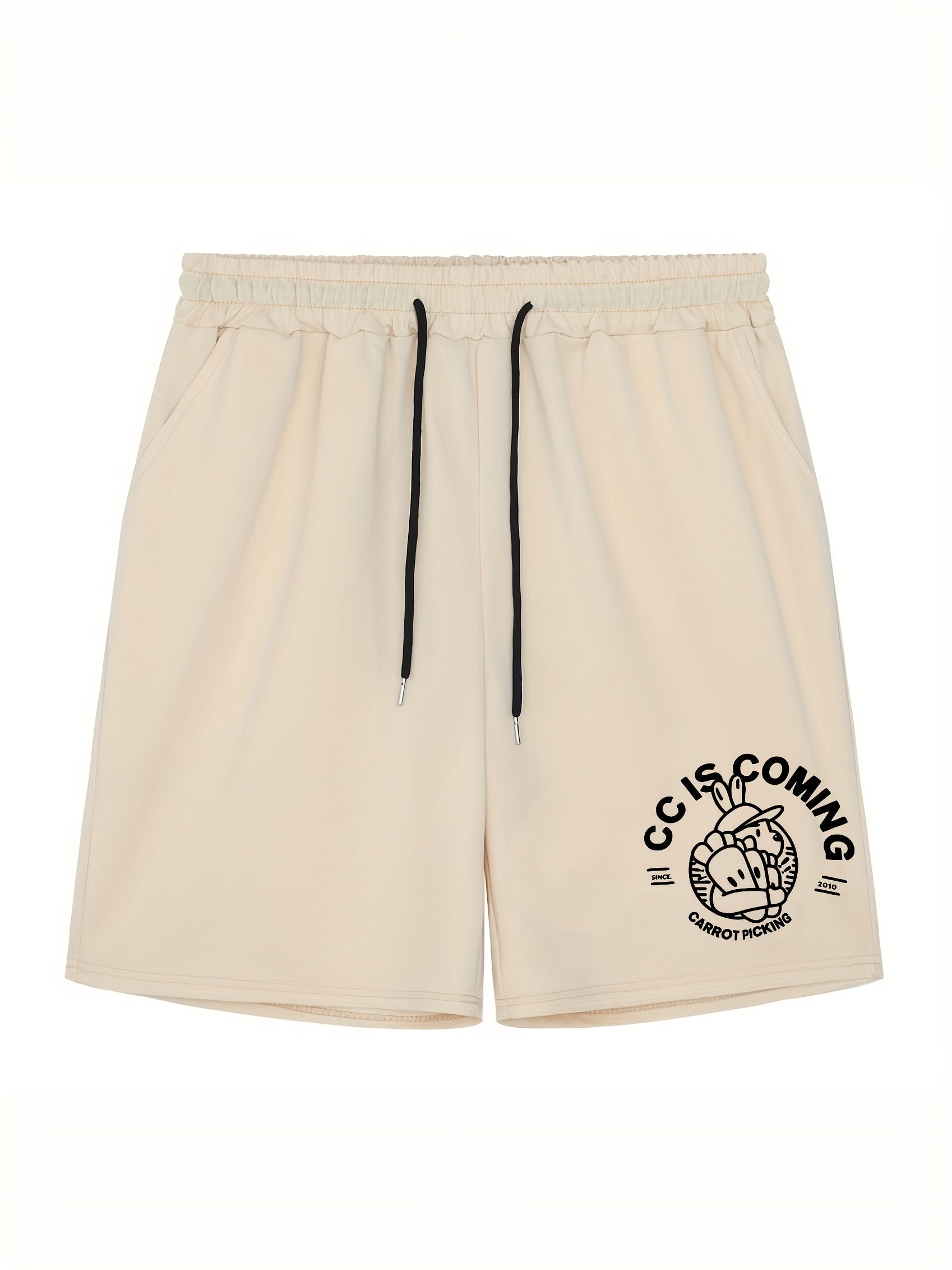 Men's Rabbit Graphic Athletic Shorts for Cycling Fitness
