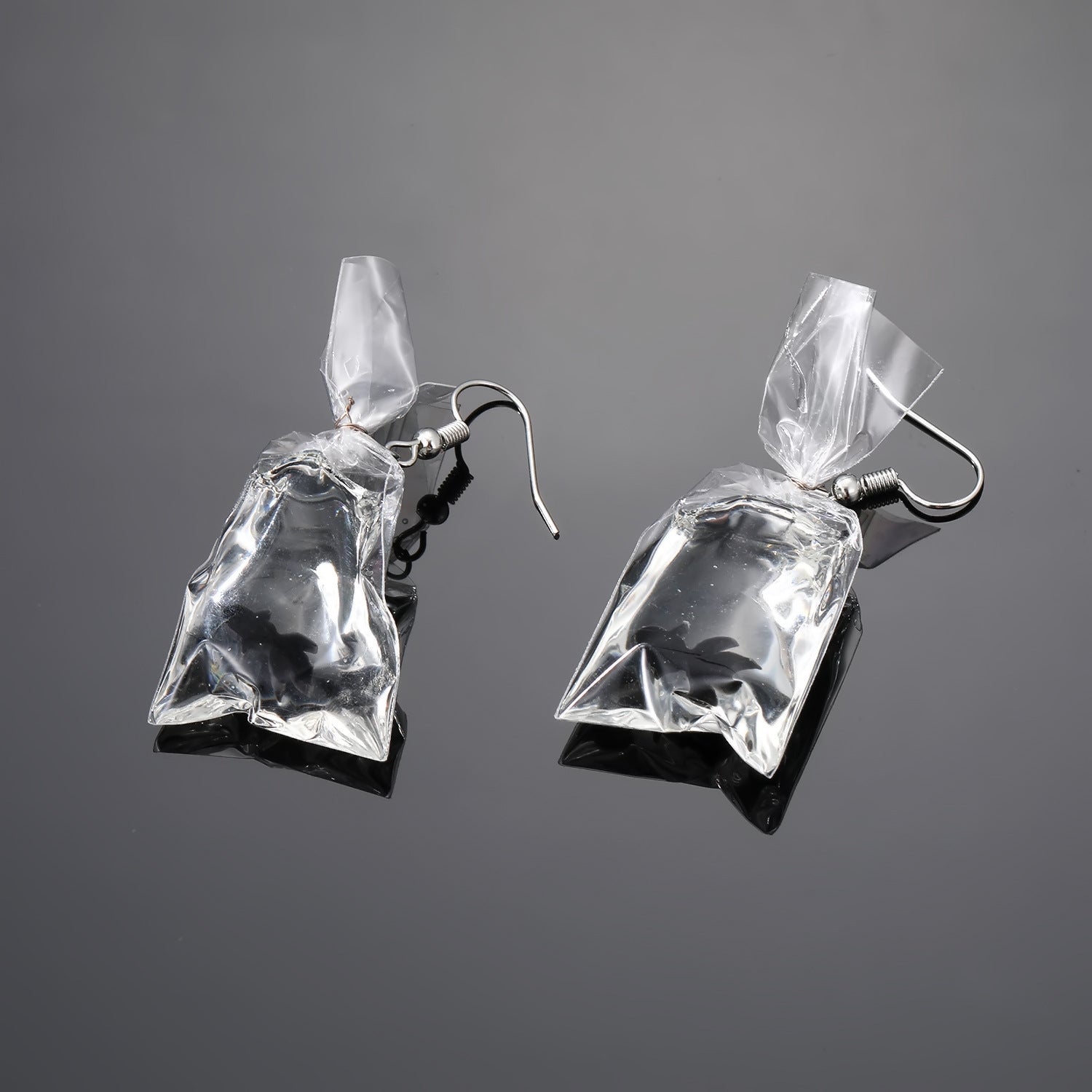 Goldfish Water Bag Drop Earrings Ocean Animal Pendant