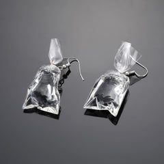 Goldfish Water Bag Drop Earrings Ocean Animal Pendant