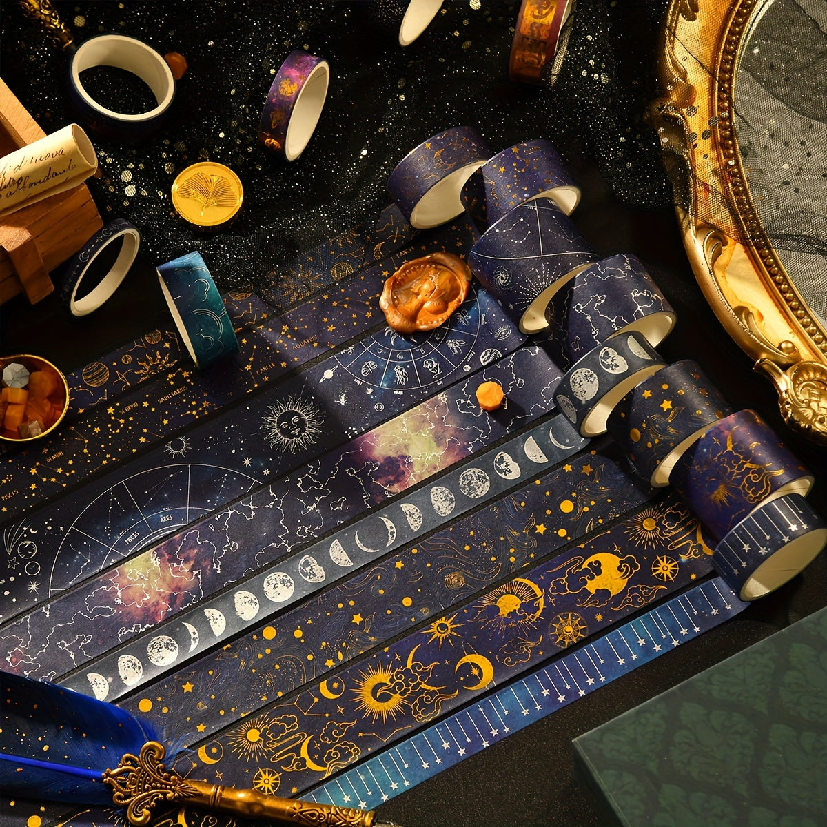 20 Rolls Vast Starry Sky Universe Washi Tape DIY Decoration Stickers