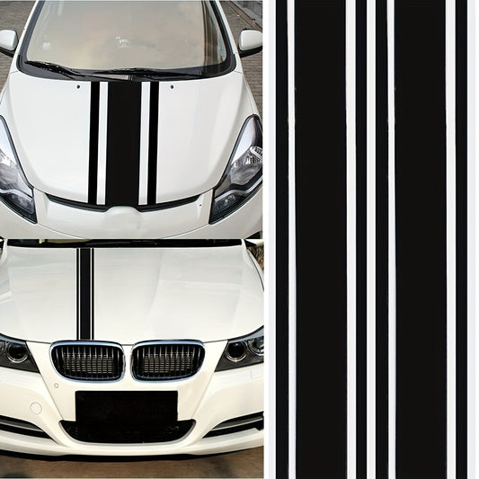 Car Hood Stripe Vinyl Body Sticker Decal 2pcs 183X8CM