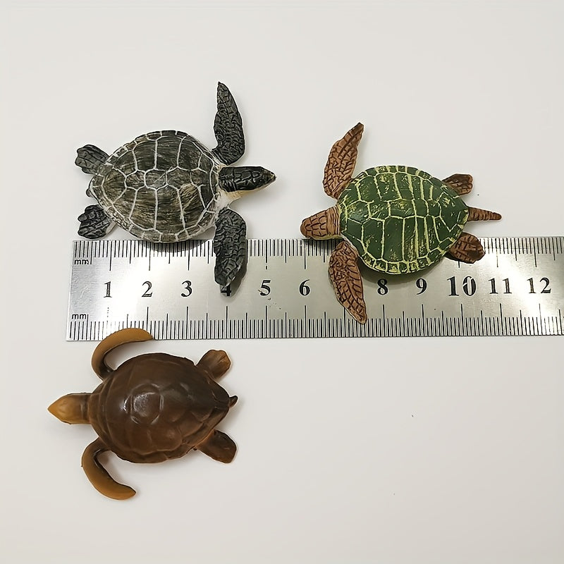 Sea Turtle Model Solid Marine Animal for Aquariums and Desk Ornaments