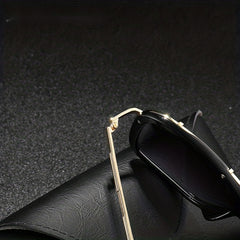 Men's Square Sunglasses Classic Style Large Frame UV Protection
