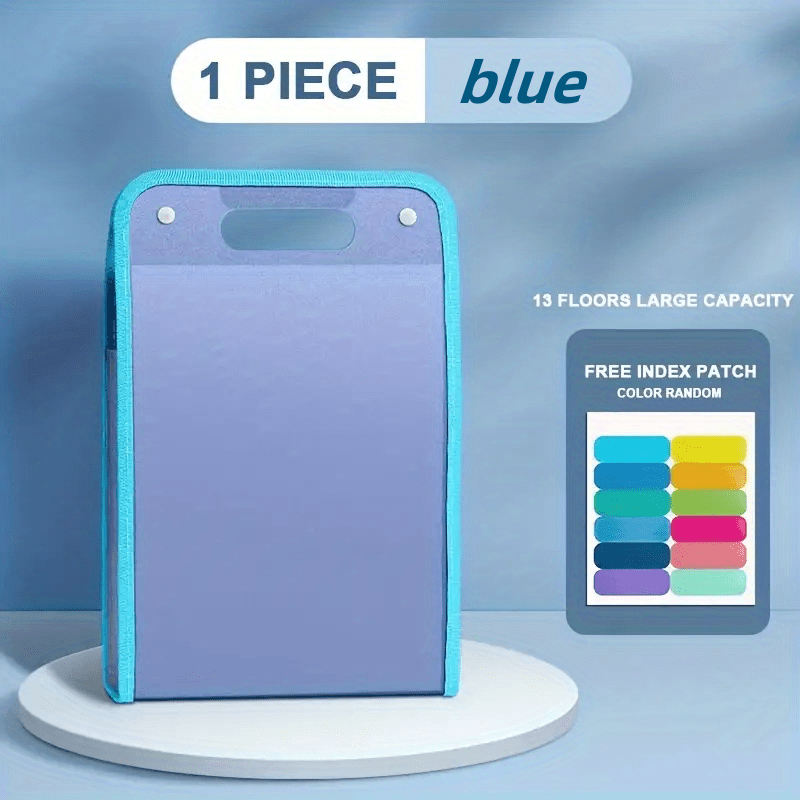 Portable File Storage Bag A4 Organizer 13 Pockets
