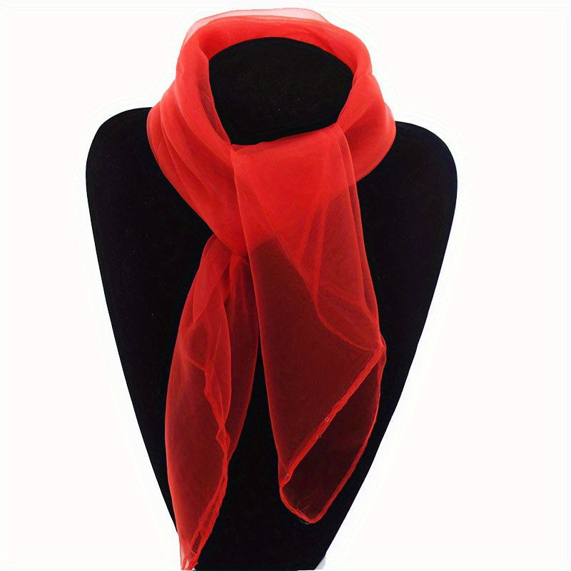 Breathable Gauze Neck Scarf Chiffon Bandana