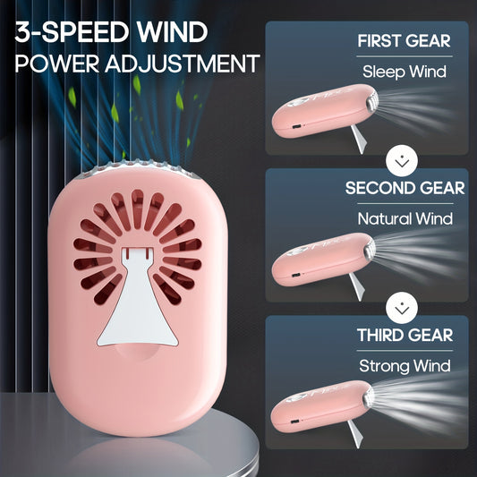 Mini Lash Fan Portable Fan Dryer Rechargeable Type C Fan