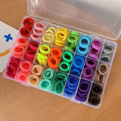 240 Pcs Baby Hair Ties with 4 Hair Loop Tools