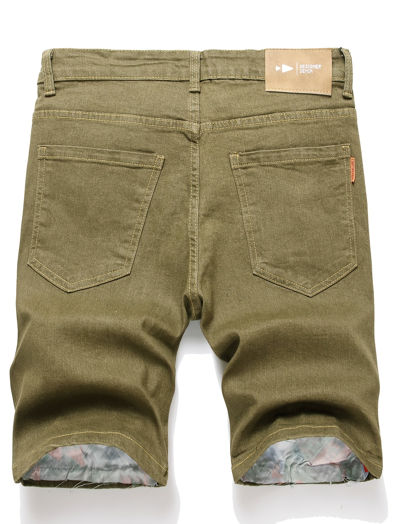 Men's Street Style Patchwork Denim Shorts for Summer