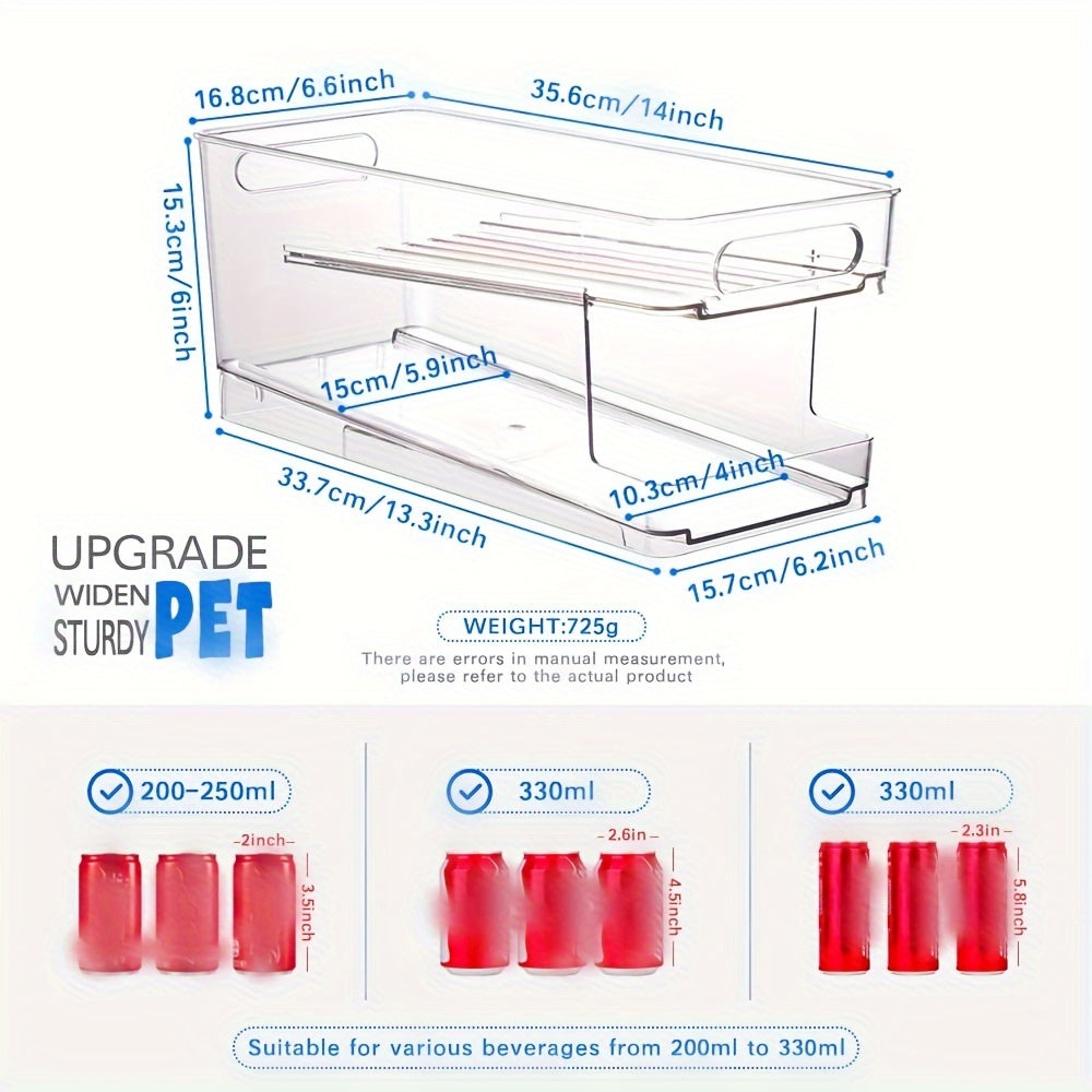 Refrigerator Organizer Bins Can Dispenser Storage