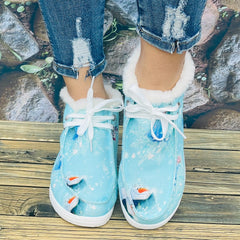 Women's Snowman Cartoon Winter Snow Boots