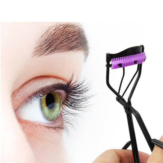 Eyelash Curler with Built-in Comb and 2 Replacement Pads