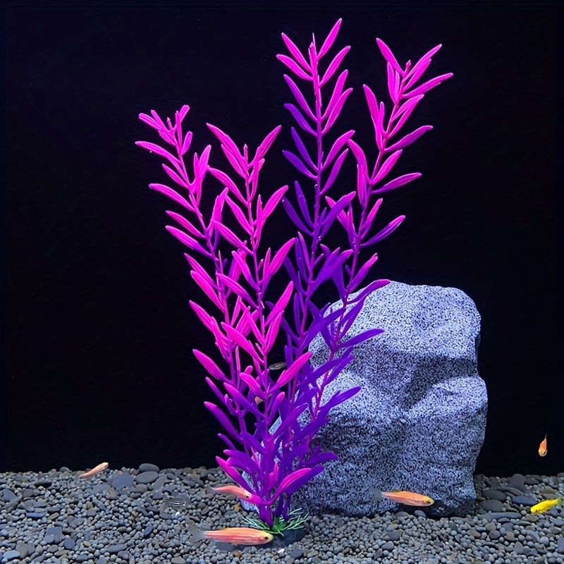 2pcs Lifelike Artificial Water Plants for Stunning Aquarium Landscape