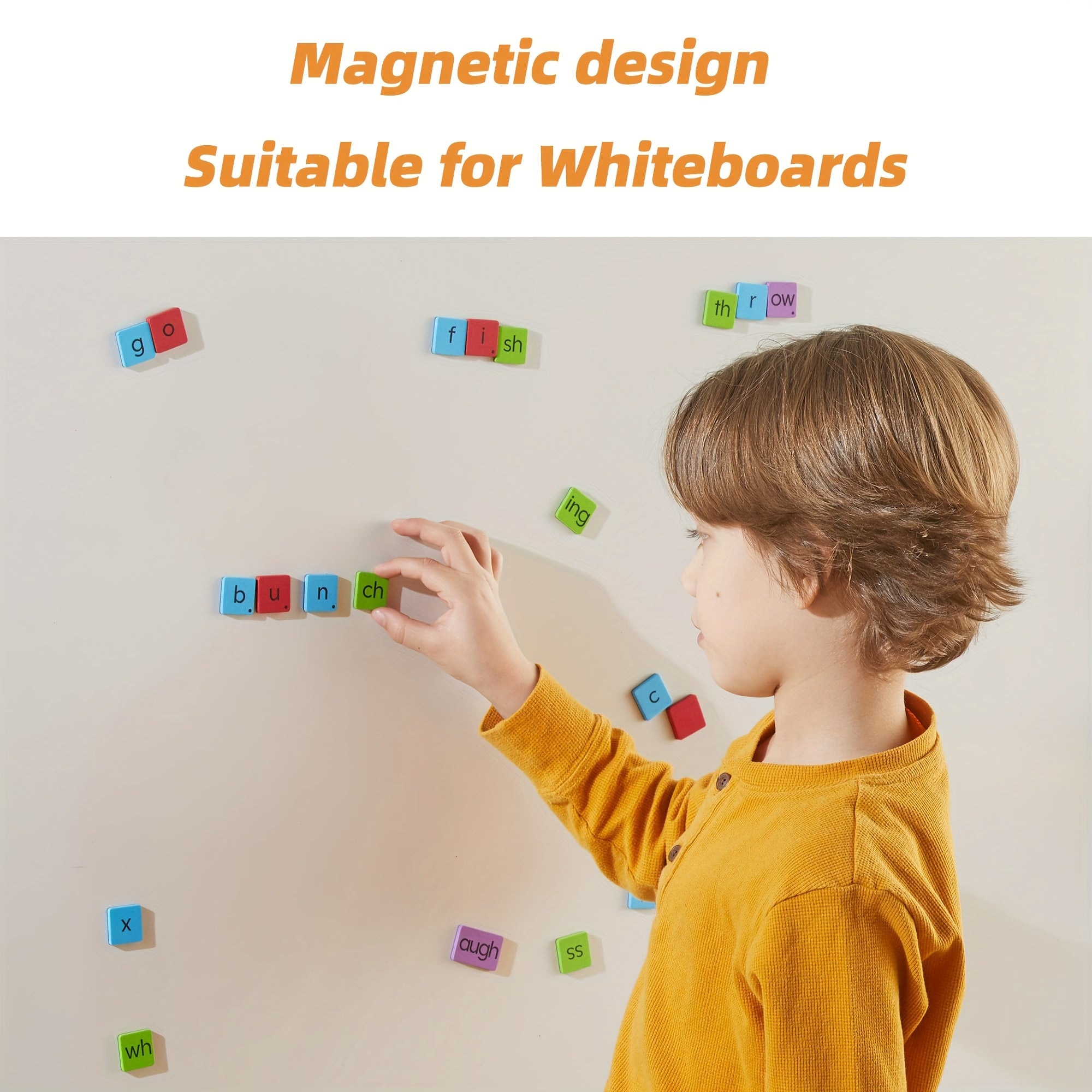 Phonics Magnetic Letter Tiles for Word Building Classroom Material