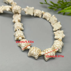 10pcs Turtle Pendant Synthetic Turquoise Tortoise Beads for Jewelry Making