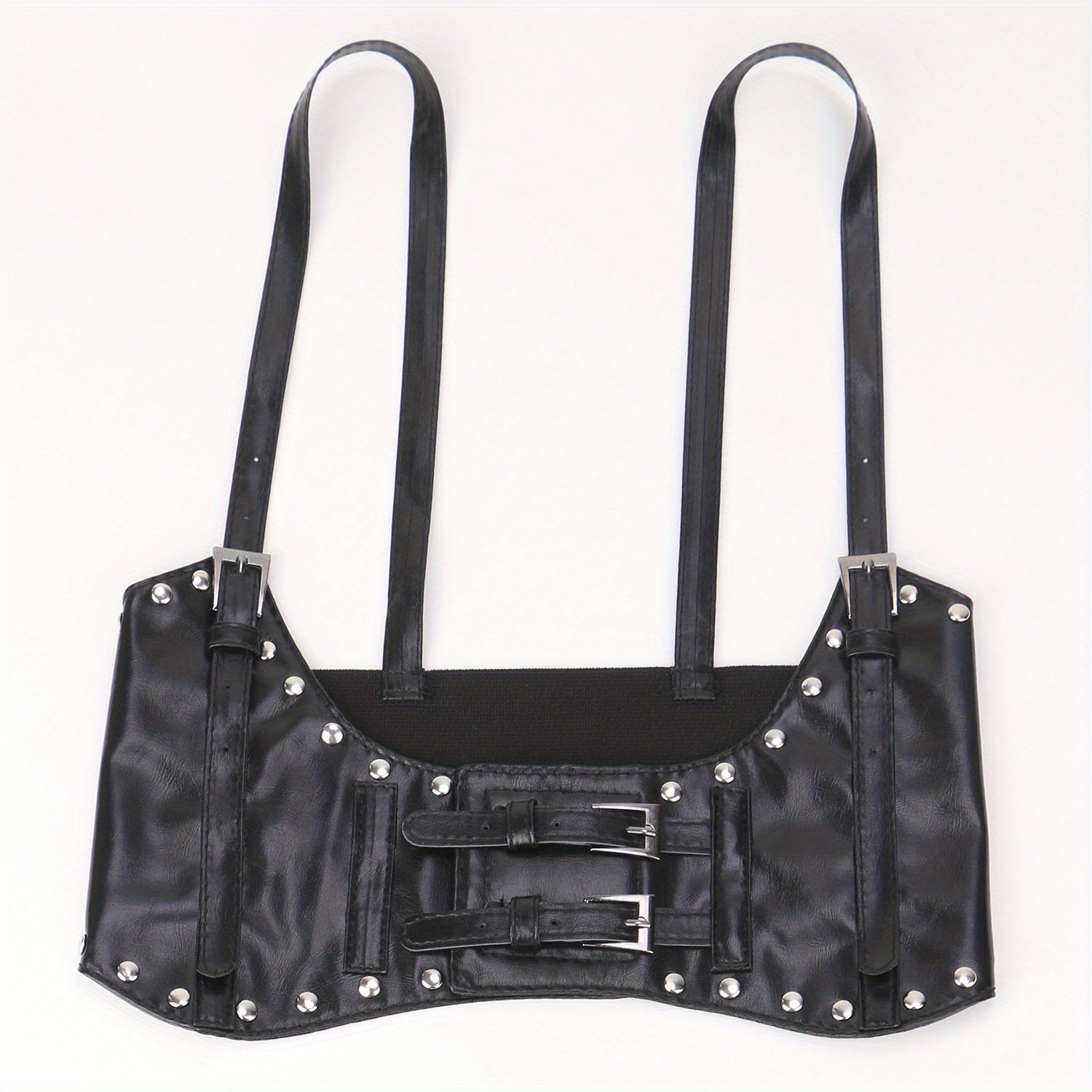  Underbust Waist Belt PU Leather Corset Wide Belt