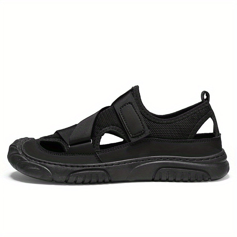 Men's Non Slip Hook And Loop Sandals Comfortable Beach Shoes