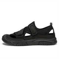 Men's Non Slip Hook And Loop Sandals Comfortable Beach Shoes