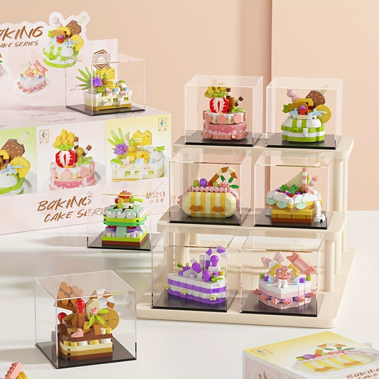 Mini Cake Building Blocks Toy DIY Dessert Food Series
