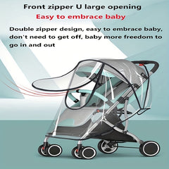 Stroller Rain Cover Wind Rainproof Dustproof Ventilation EVA Material