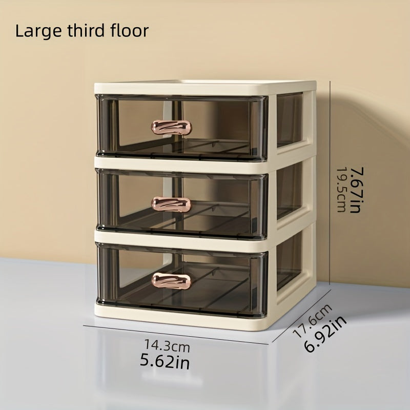 Desktop Storage Box Plastic Drawer Type Jewelry Hair Accessories Rack