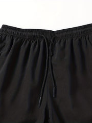 Men's Quick Dry Active Shorts with Drawstring Waist for Summer