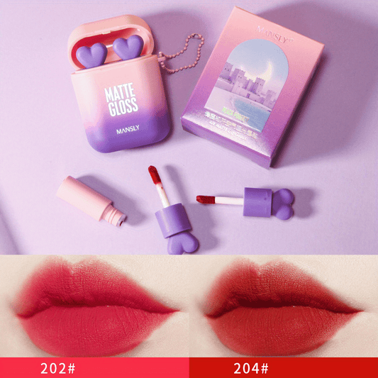Waterproof Velvet Lip Stain Earphone Dual Lip Gloss