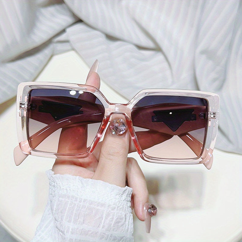 Large Square Sunglasses Mod Jelly UV400 Sun Shades For Driving