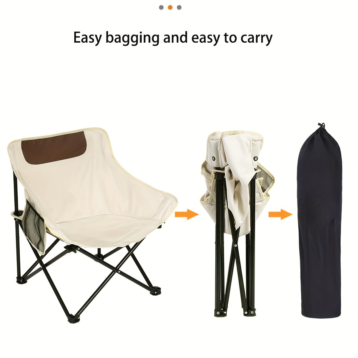 Portable Folding Moon Chair for Camping Picnic Beach