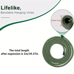 Suction Cup Vine for Reptile Tank with Sheath