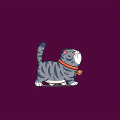 Cartoon Cat Sticker for Cars Motorcycles Water Bottles - Self Adhesive