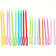 24pcs Random Big Eye Stitching Plastic Sewing Needles