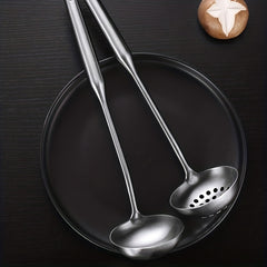304 Stainless Steel Slotted Spoon Long Handle Tablespoons