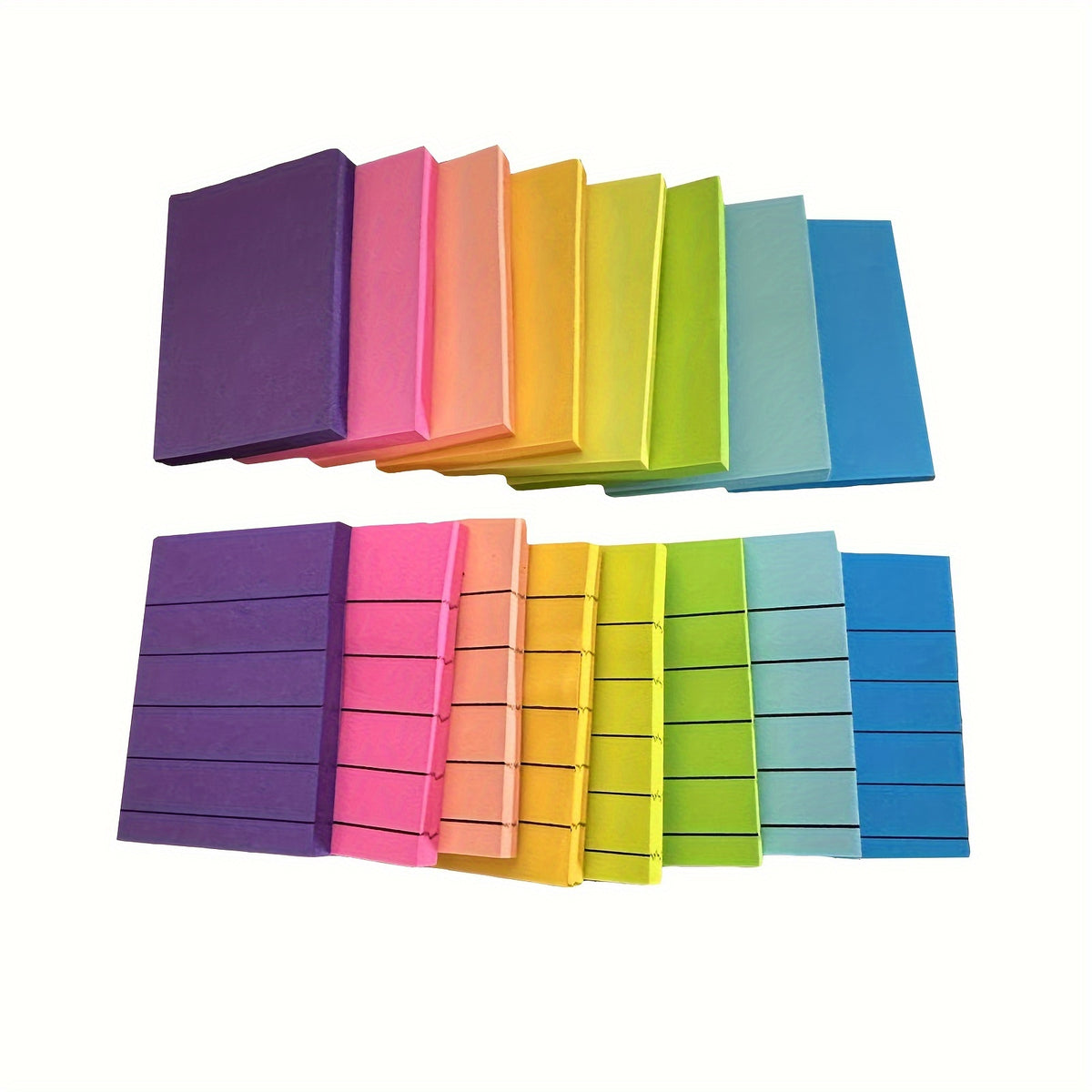 16pcs Fluorescent Sticky Notes Mini Small Note Pad Student Stationery