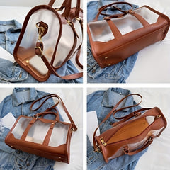 Large Waterproof Makeup Bag with Double Handles for Short Journeys