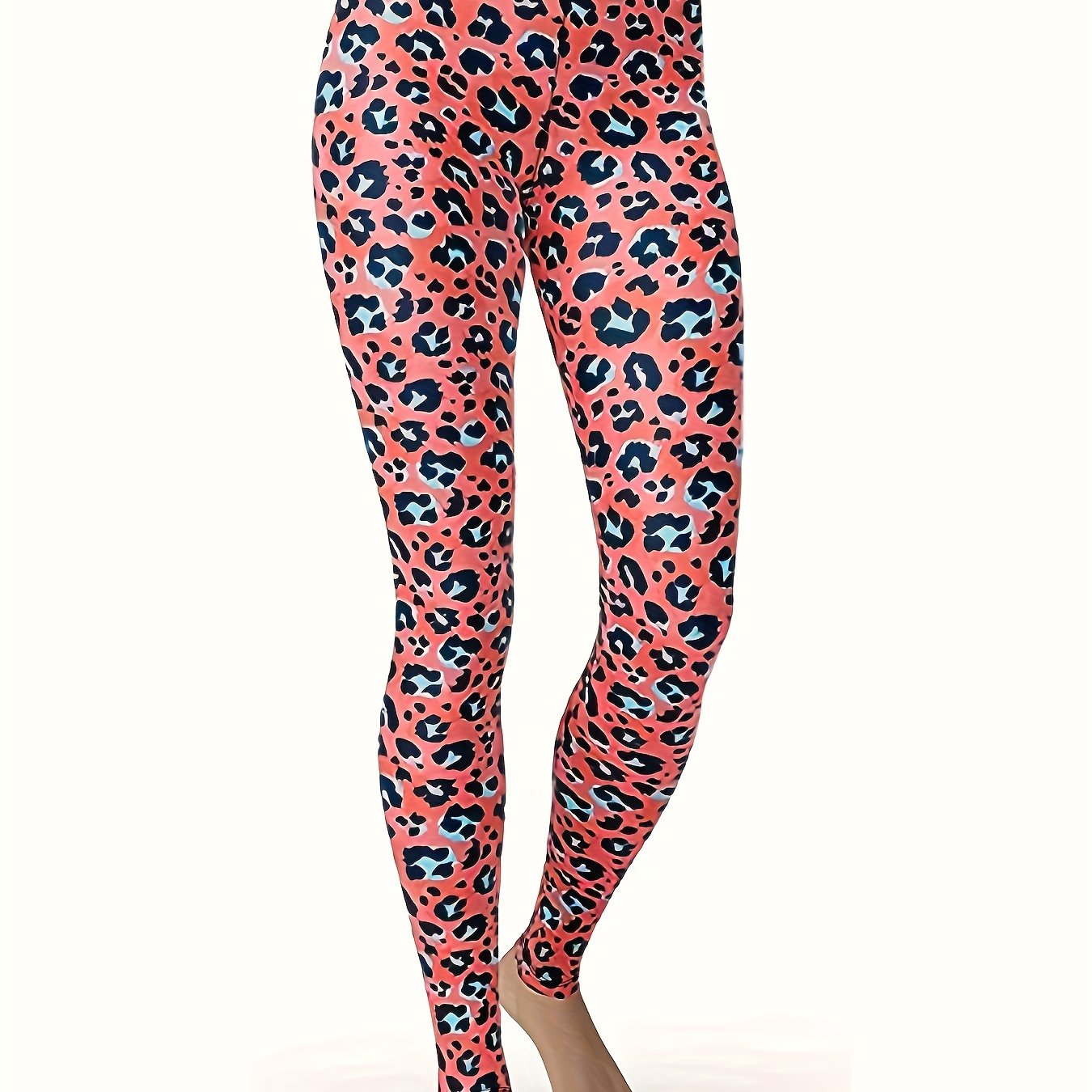  Leopard Print High Waisted Yoga Leggings