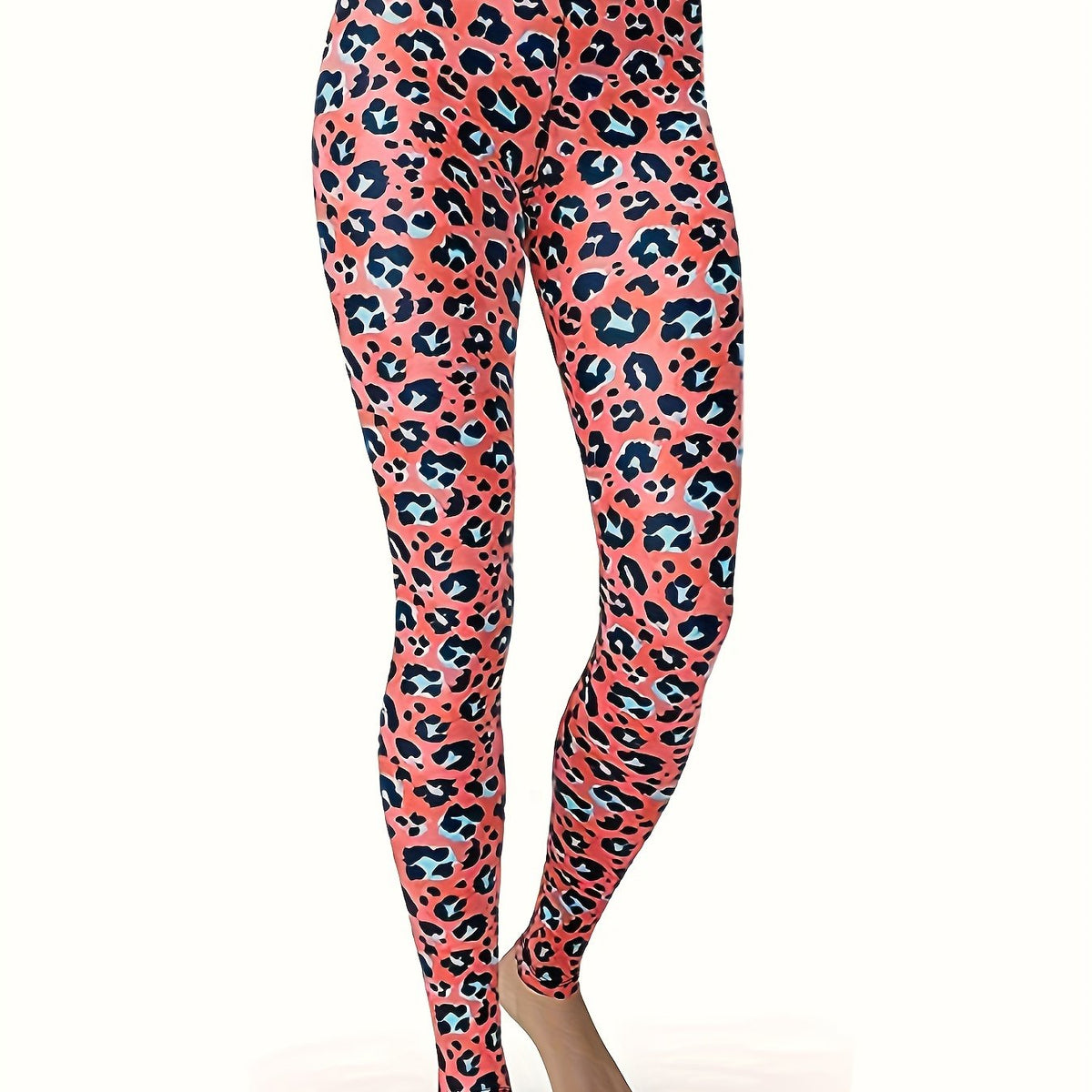  Leopard Print High Waisted Yoga Leggings