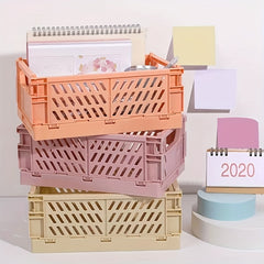 Large Capacity Desktop Storage Box Plastic Organizer Stackable Storage Basket