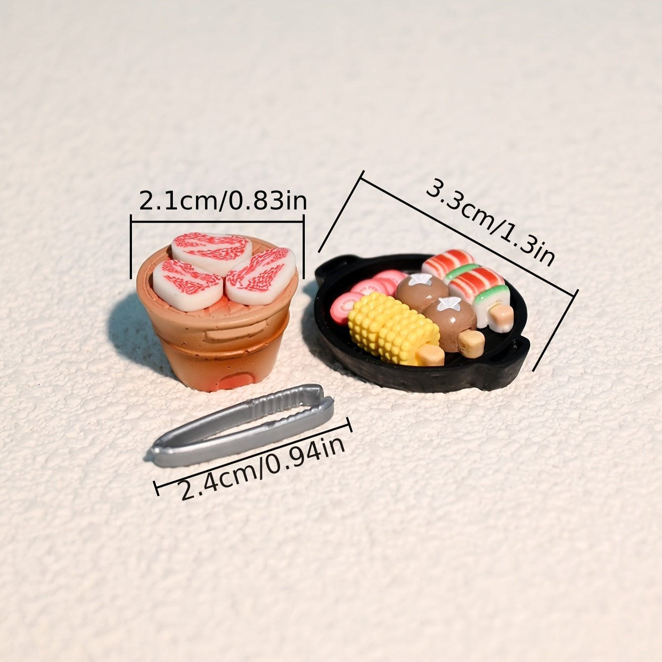 Dollhouse Mini BBQ Set for Toy House Decor