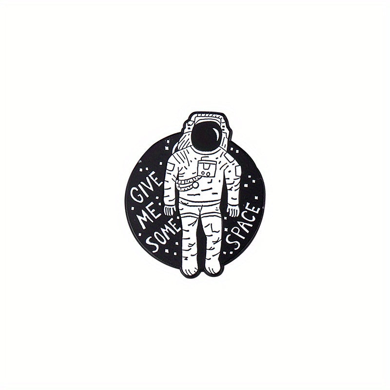 Outer Space Landscape Enamel Pins & Painting Bag Brooch Lapel Badge