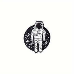 Outer Space Landscape Enamel Pins & Painting Bag Brooch Lapel Badge