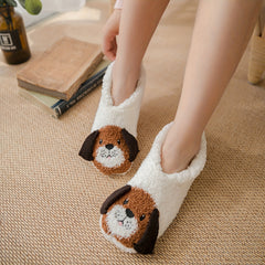 Fuzzy Slipper Socks Soft & Warm Low Cut Ankle Socks Women's Stockings