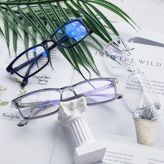 Square Frame Anti Light Glasses For Men Eyeglasses Reading Glasses