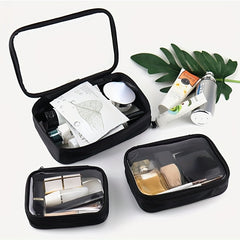 Waterproof Transparent Cosmetic Bag Women Make Up Case Travel Zipper