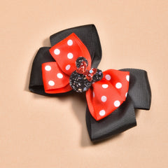 Girls Bowknot Hair Clip Ribbon Hairpin for Party School Travel