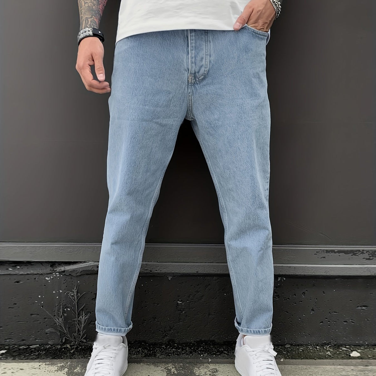 Men's Slim Fit Light Cotton Jeans