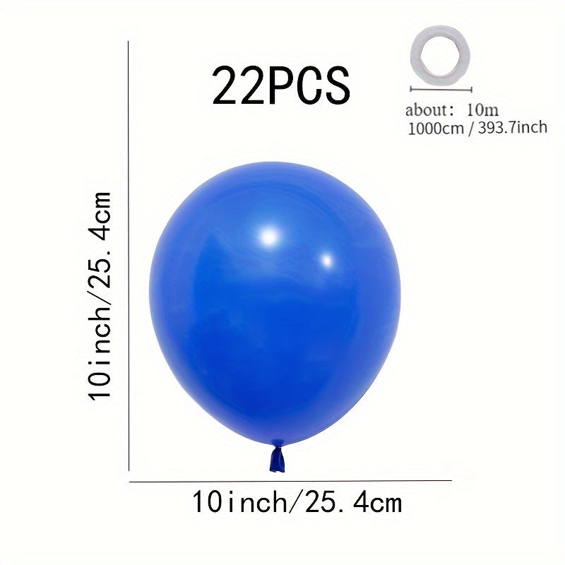 22pcs 25.4cm Dark Matte Thickened Latex Balloons Wedding Decorations