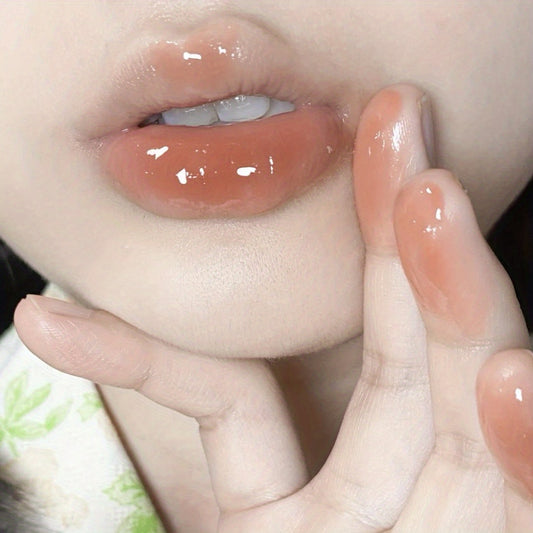 Lip Gloss Milk Tea Watermelon Lustrous Dewy Finish Plumping Moisturizing