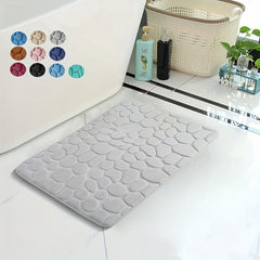 Non Slip Memory Foam Bath Rug Quick Drying Machine Washable Shower Carpet
